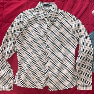 Vintage Burberry button down shirt